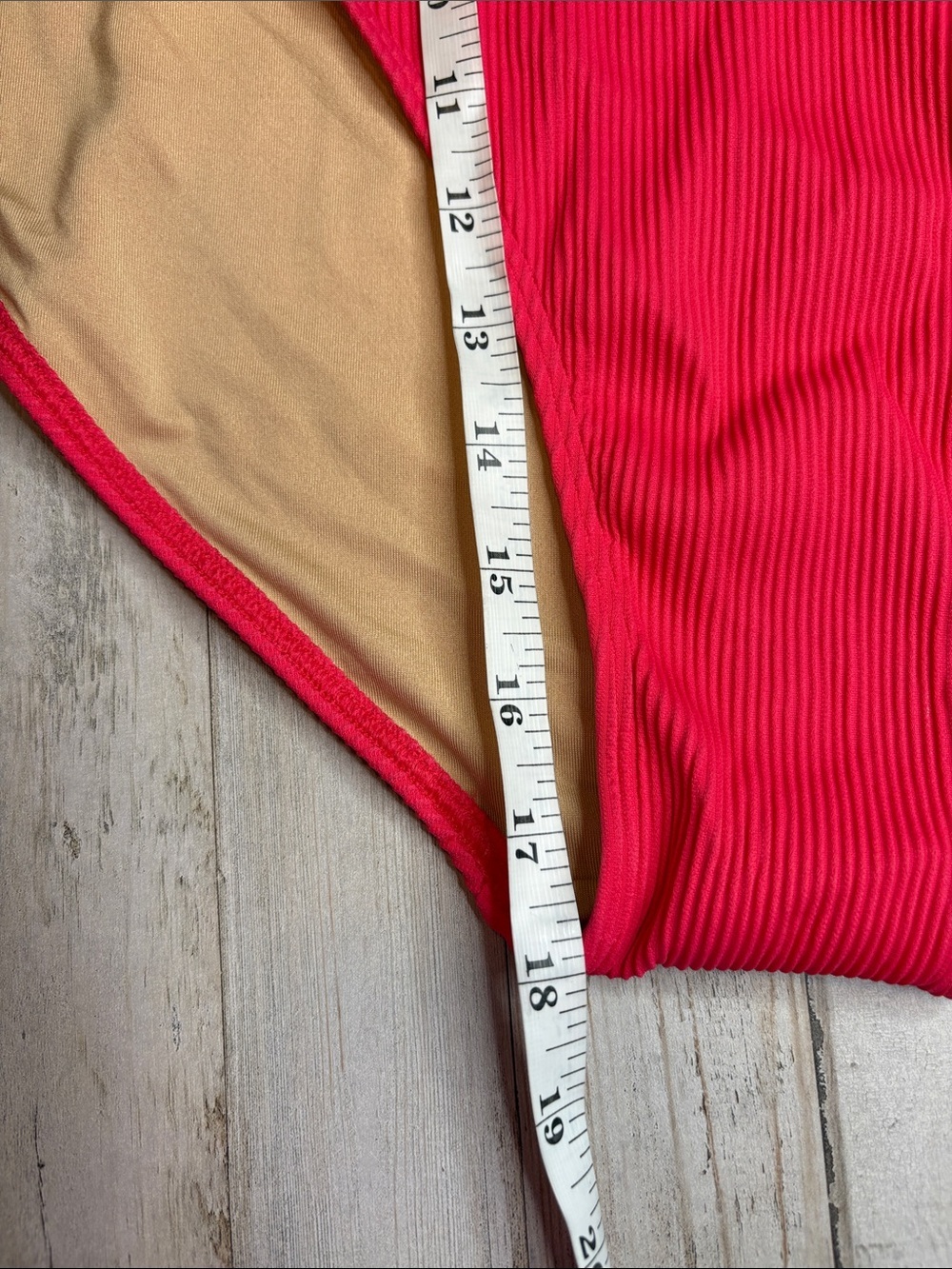 Old Navy Bikini BOTTOM 4XL Swimsuit Bathing Suit Pink Ribbed - Picture 4 of 15